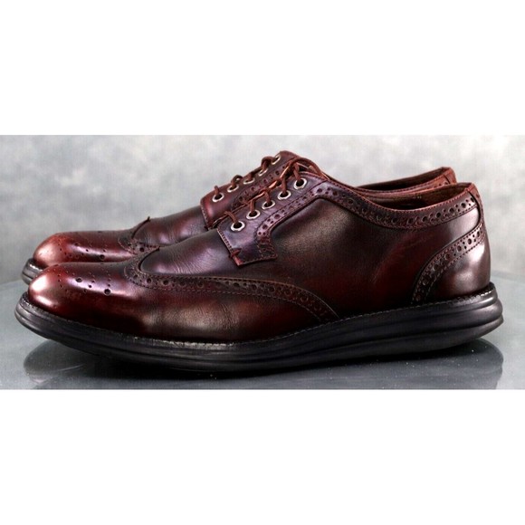 Donald J PLiner EVEB-SXSX Men\'s Wingtip Dress Shoes Size 9.5 EU 9 Leather Cognac main image 5